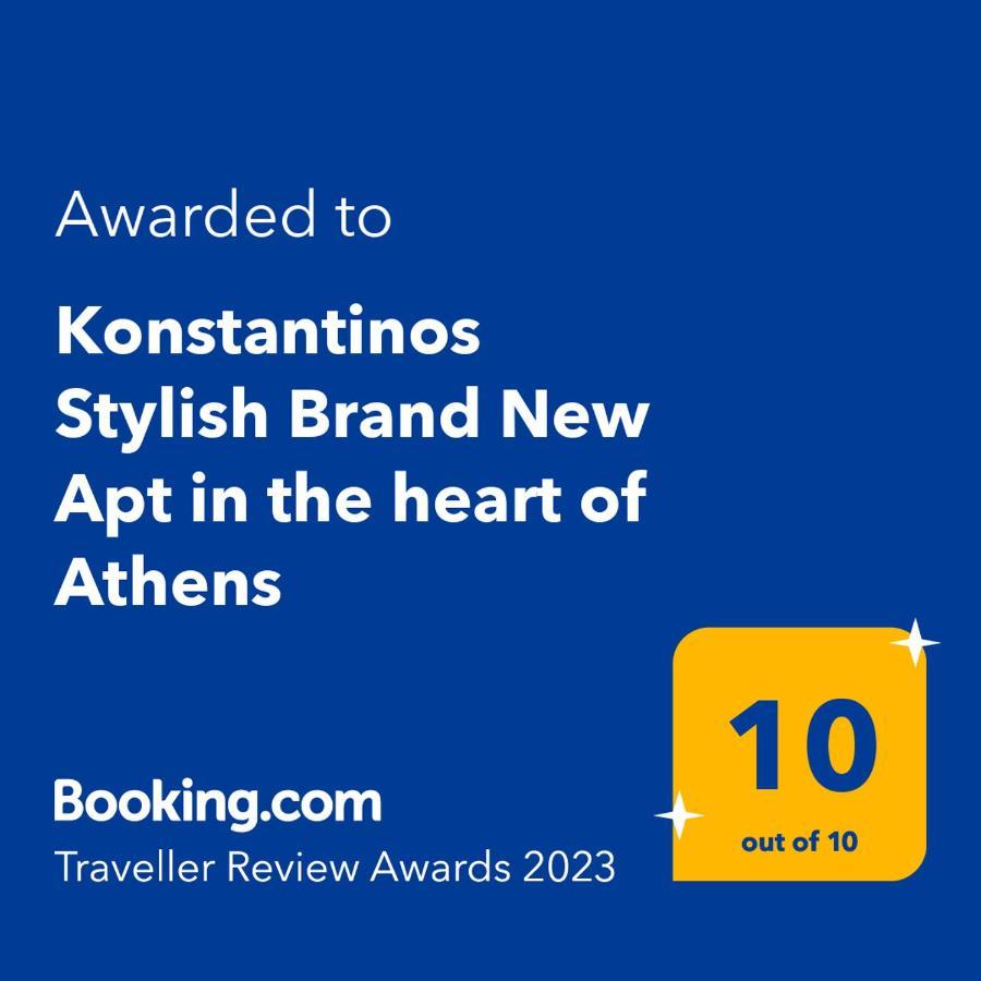 Konstantinos Stylish Brand New Apt In The Heart Of Atény Exteriér fotografie